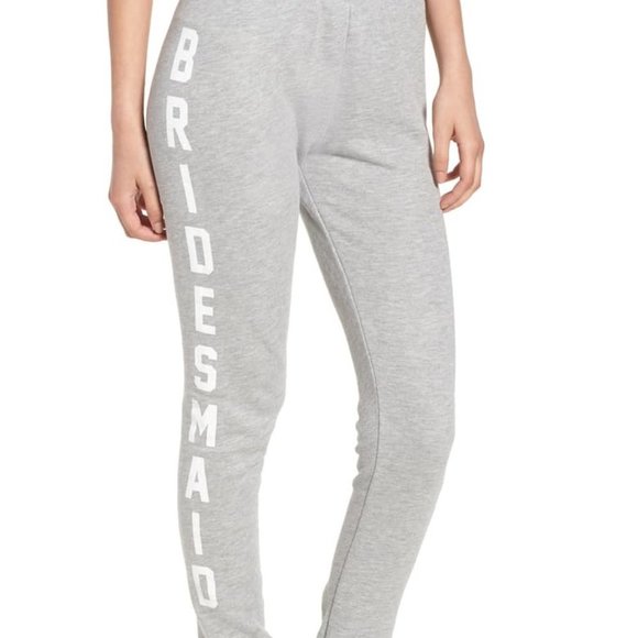 Wildfox Bridesmaid Knox Sweatpants  Bottoms Grey - Picture 1 of 2